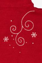 Red Christopher & Banks Snowmen Ugly Christmas Vest (2010s)