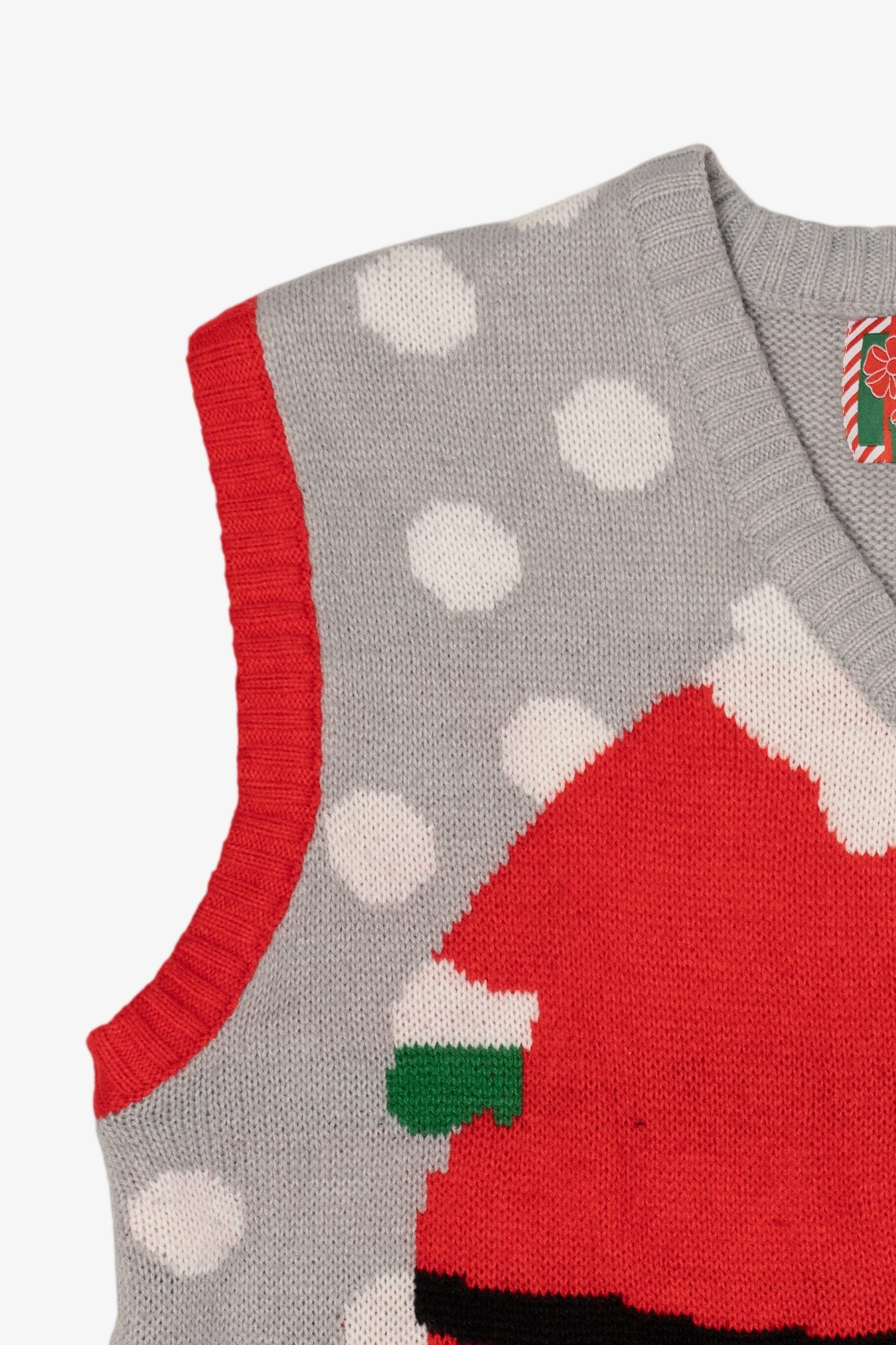 Gray Santa Body Ugly Christmas Vest (2010s)
