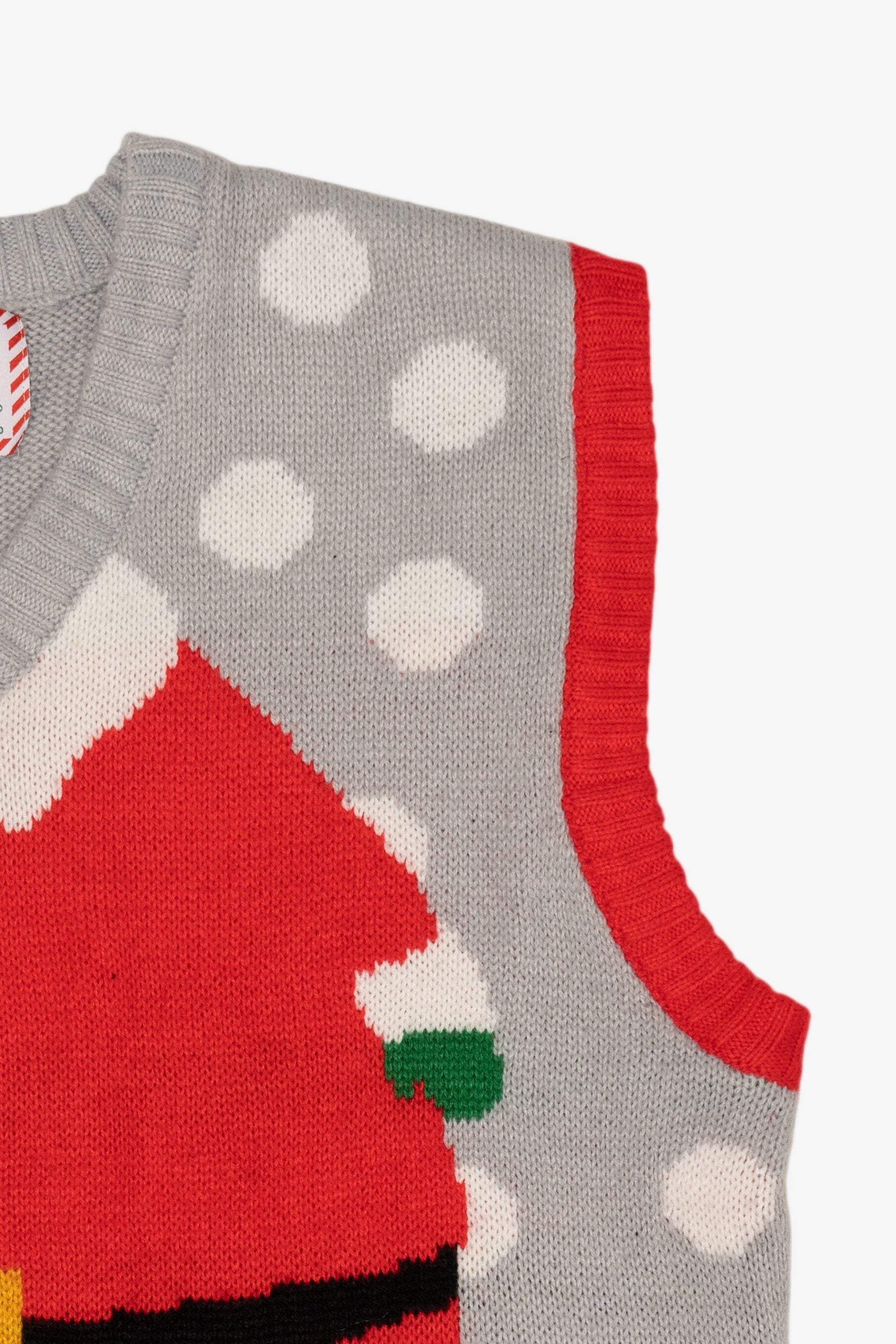 Gray Santa Body Ugly Christmas Vest (2010s)