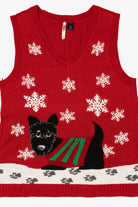 Red Love By Design Dog With Sweater Ugly Christmas Vest (2010s)
