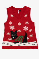Red Love By Design Dog With Sweater Ugly Christmas Vest (2010s)