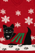 Red Love By Design Dog With Sweater Ugly Christmas Vest (2010s)