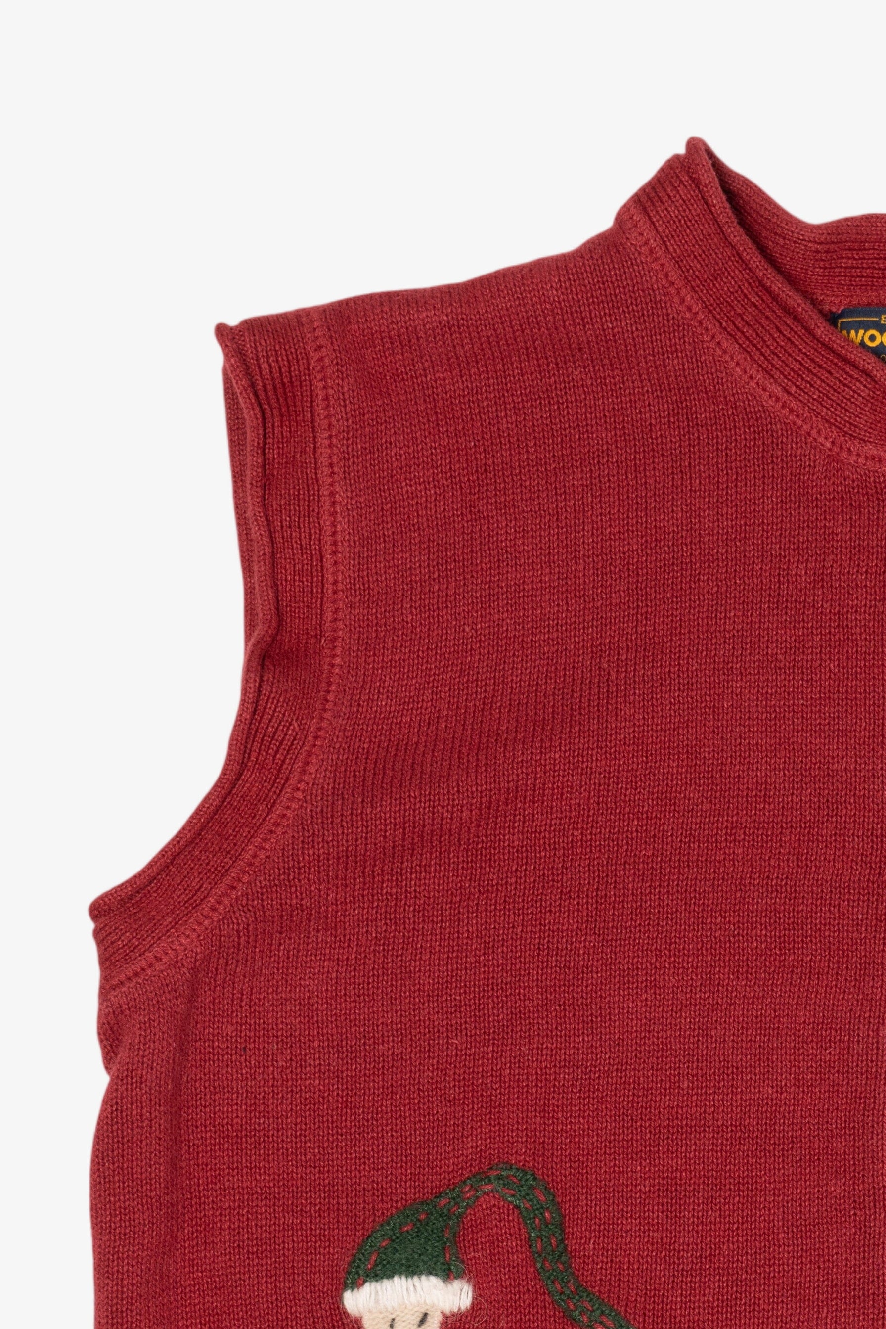 Vintage Red Woolrich Angel Ugly Christmas Vest (1990s)