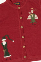 Vintage Red Woolrich Angel Ugly Christmas Vest (1990s)