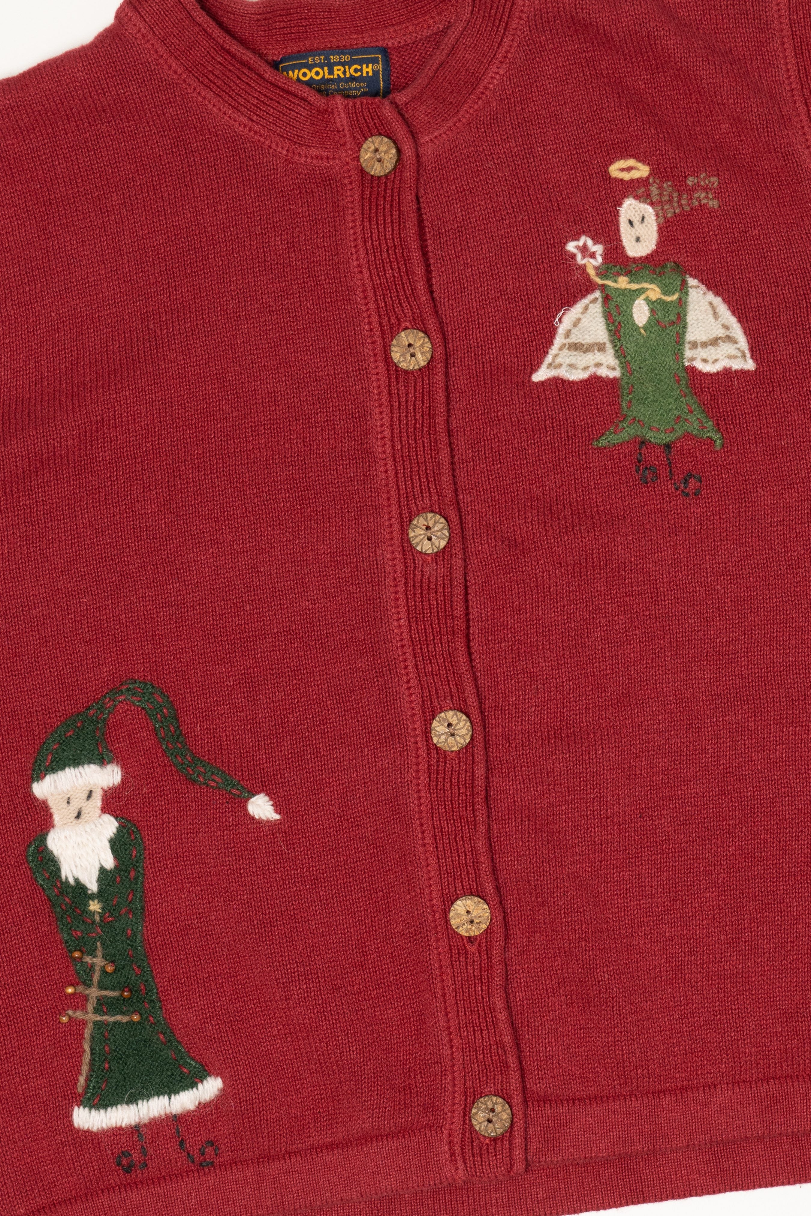 Vintage Red Woolrich Angel Ugly Christmas Vest (1990s)