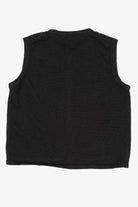 Vintage Black Kim Rogers Snowflakes Ugly Christmas Vest (1990s)