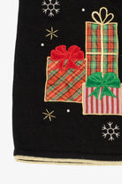 Vintage Black Ornaments And Presents Ugly Christmas Vest (2000s)