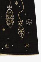 Vintage Black Ornaments And Presents Ugly Christmas Vest (2000s)
