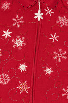 Vintage Red Designers Originals Studio Snowflakes Ugly Christmas Vest (1990s)