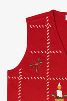 Vintage Red Croft & Barrow Squares Ugly Christmas Vest (2000s)