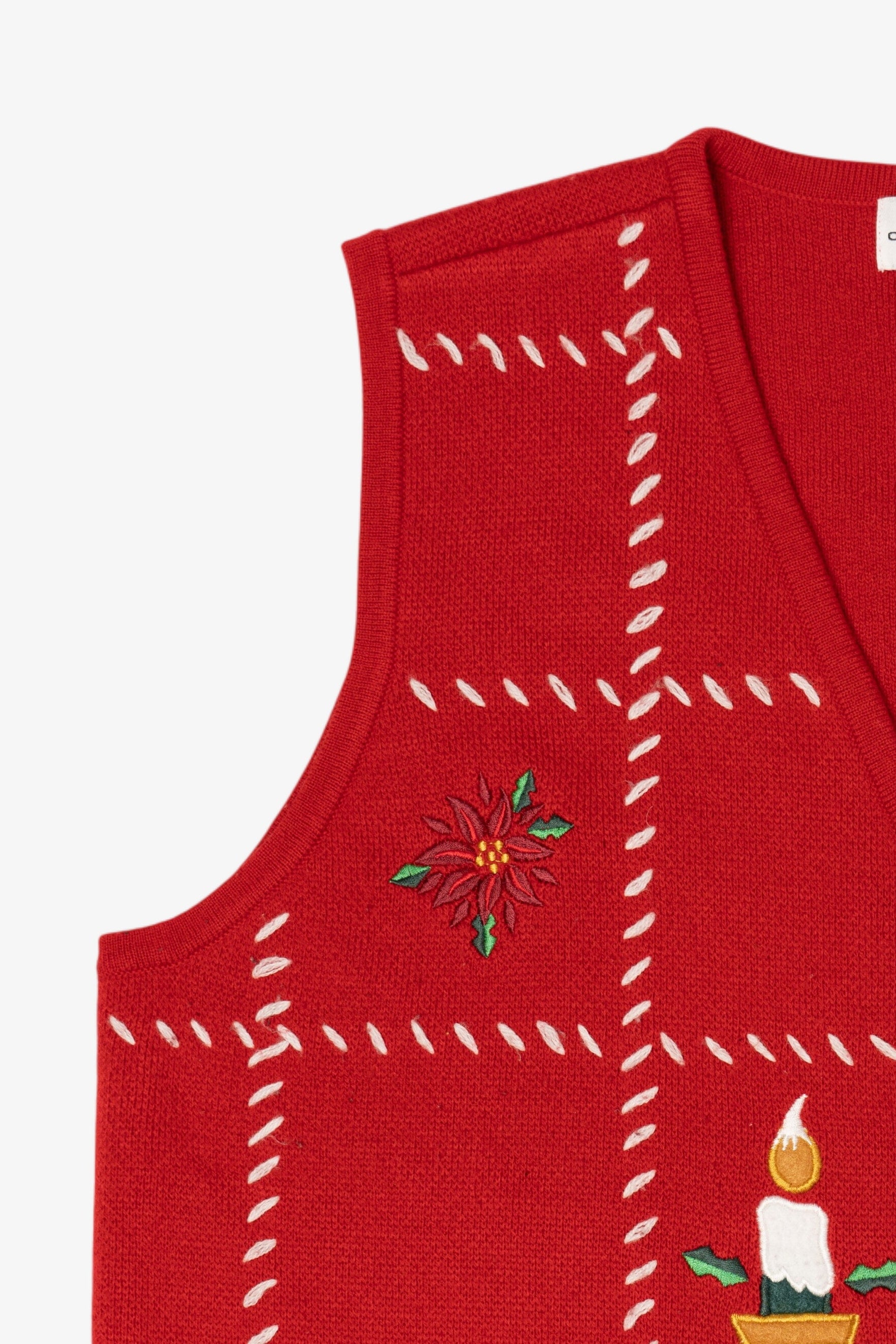 Vintage Red Croft & Barrow Squares Ugly Christmas Vest (2000s)