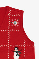 Vintage Red Croft & Barrow Squares Ugly Christmas Vest (2000s)