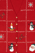 Vintage Red Croft & Barrow Squares Ugly Christmas Vest (2000s)