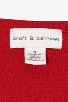 Vintage Red Croft & Barrow Squares Ugly Christmas Vest (2000s)