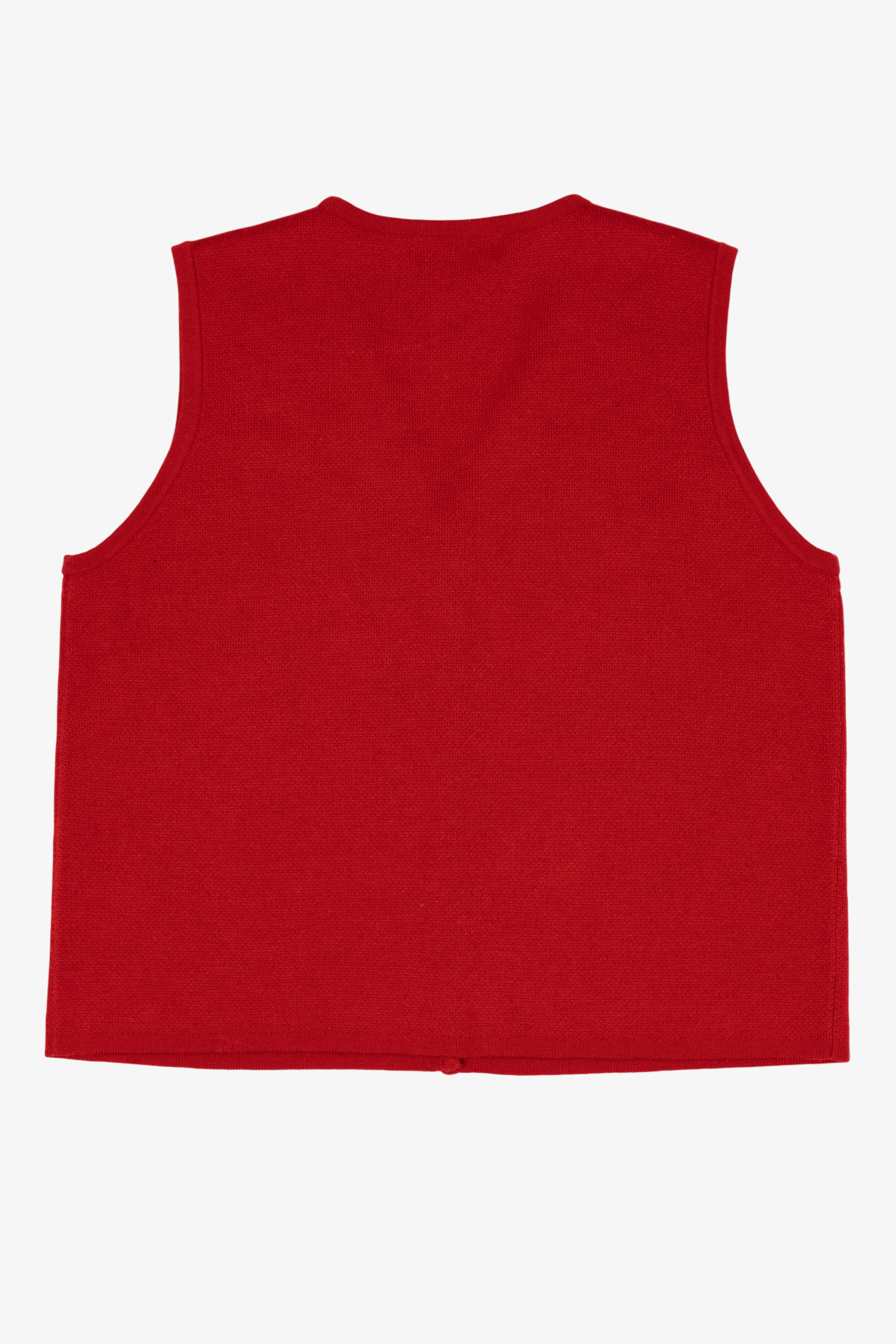 Vintage Red Croft & Barrow Squares Ugly Christmas Vest (2000s)