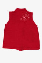 Vintage Red CJ Banks Snowmen Ugly Christmas Vest (2000s)