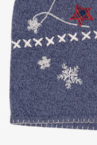 Vintage Blue Bobbie Brooks Mittens And Stars Ugly Christmas Vest (1990s)