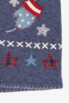 Vintage Blue Bobbie Brooks Mittens And Stars Ugly Christmas Vest (1990s)