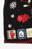 Vintage Black Basic Editions Ugly Christmas Vest (1990s)
