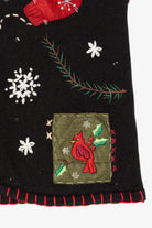 Vintage Black Basic Editions Ugly Christmas Vest (1990s)