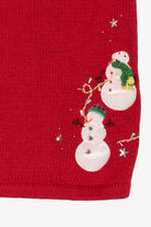Vintage Red Snowmen Group Ugly Christmas Vest (2000s)