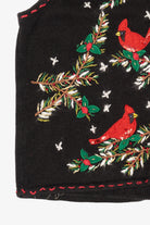 Vintage Black Bobbie Brooks Cardinals Ugly Christmas Vest (1990s)