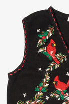 Vintage Black Bobbie Brooks Cardinals Ugly Christmas Vest (1990s)
