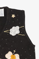 Vintage Black Bobbie Brooks Angels Ugly Christmas Vest (1990s)