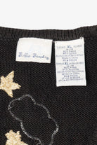 Vintage Black Bobbie Brooks Angels Ugly Christmas Vest (1990s)