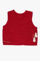 Vintage Red Snowmen Group Ugly Christmas Vest (2000s)
