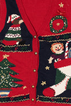Vintage Red Capacity Ugly Christmas Vest (1990s)