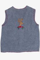 Vintage Cute Reindeer Ugly Christmas Vest (1990s)