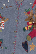 Vintage Cute Reindeer Ugly Christmas Vest (1990s)