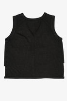 Vintage Black Reindeer In Snow Ugly Christmas Vest (2000s)