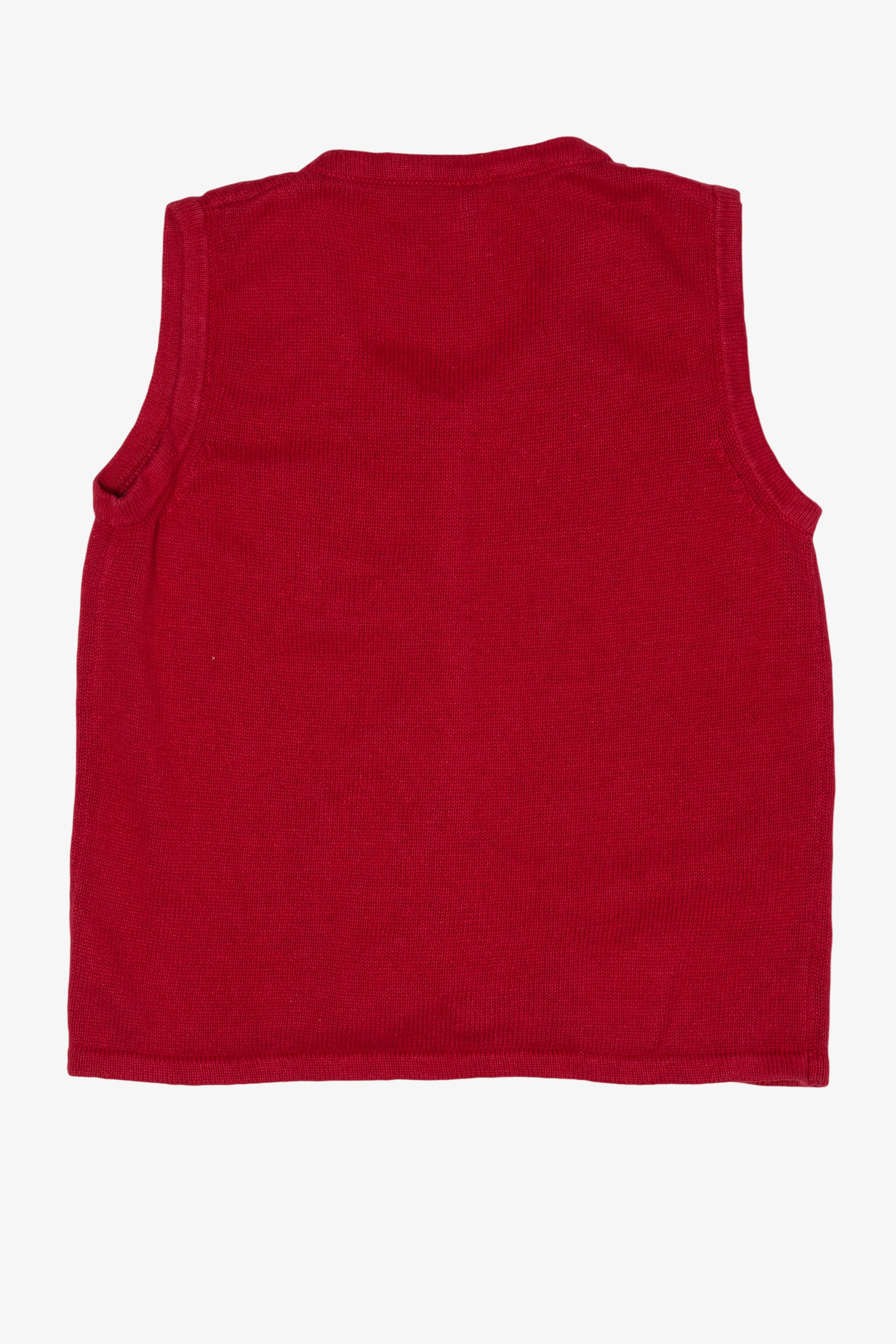 Vintage Red Snowmen Ugly Christmas Vest (2000s)