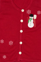 Vintage Red Snowmen Ugly Christmas Vest (2000s)