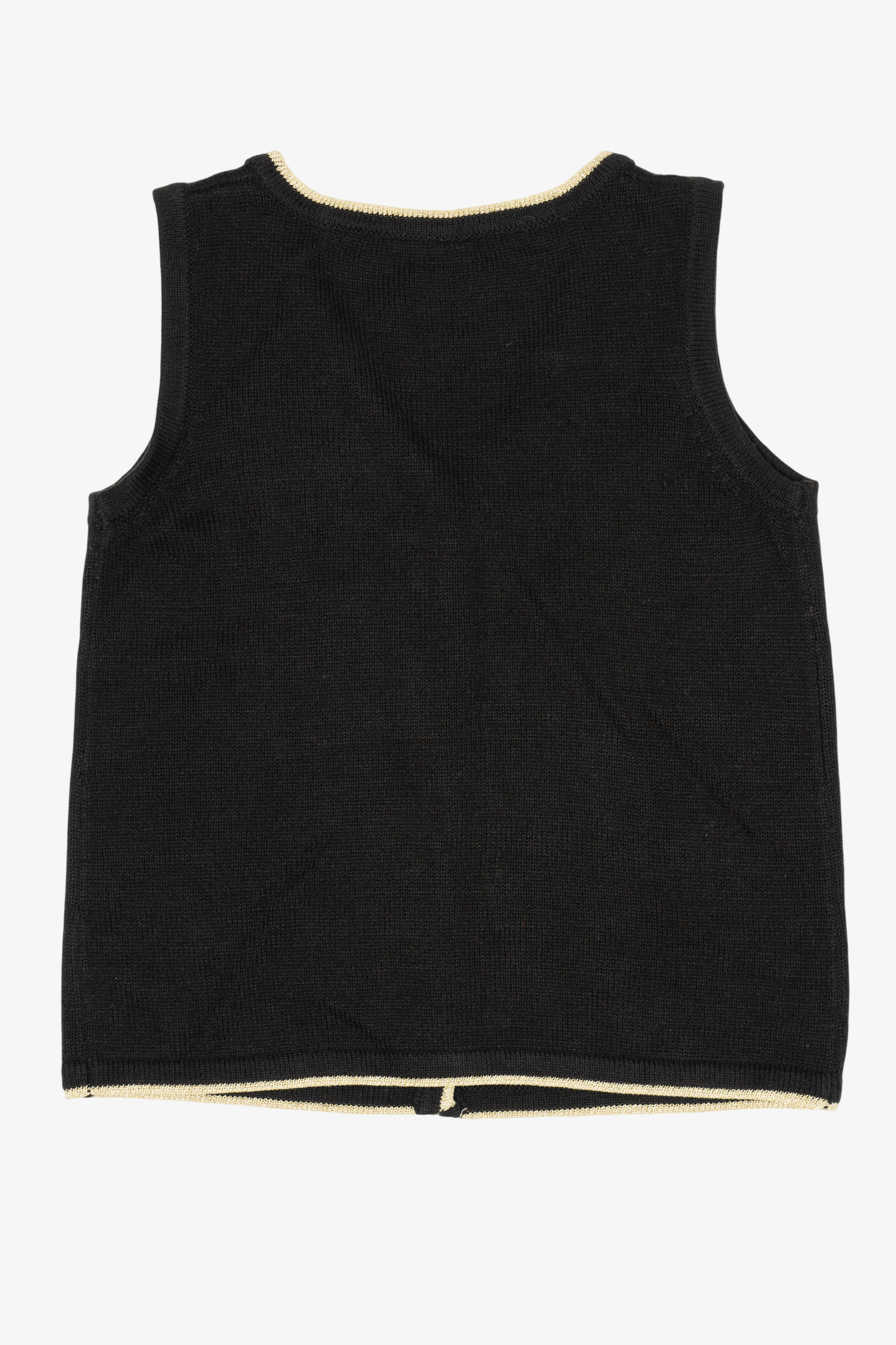 Vintage Black Presents Ugly Christmas Vest (2000s)