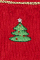 Vintage Red White Stag Snowman Ugly Christmas Vest (2000s)
