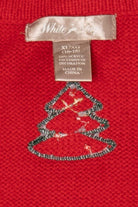 Vintage Red White Stag Snowman Ugly Christmas Vest (2000s)