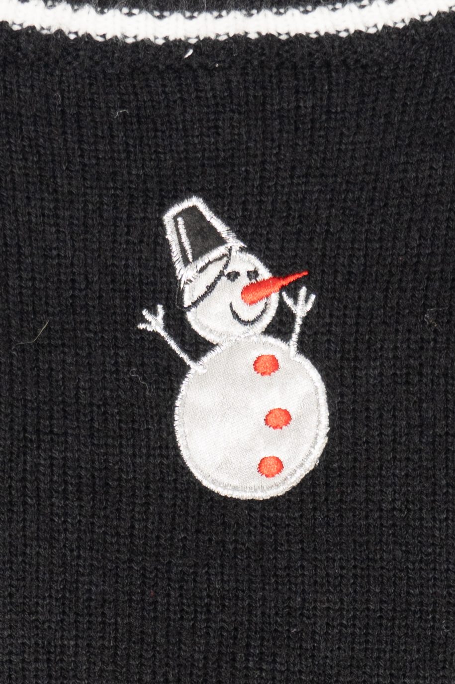 Vintage Black "Frosty" Snowmen Ugly Christmas Vest (2000s)