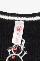 Vintage Black "Frosty" Snowmen Ugly Christmas Vest (2000s)