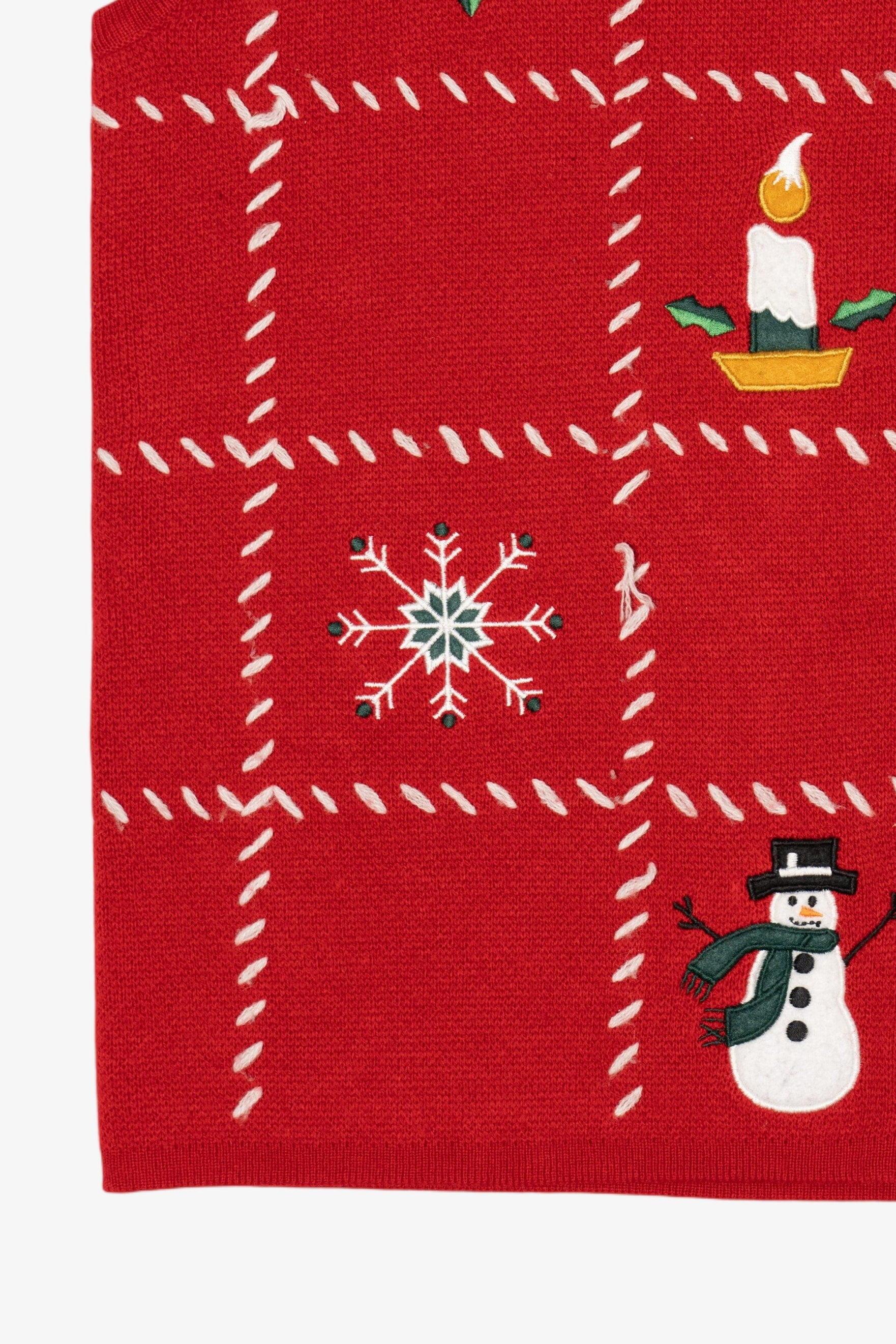Vintage Red Croft & Barrow Snowmen Ugly Christmas Vest (2000s)