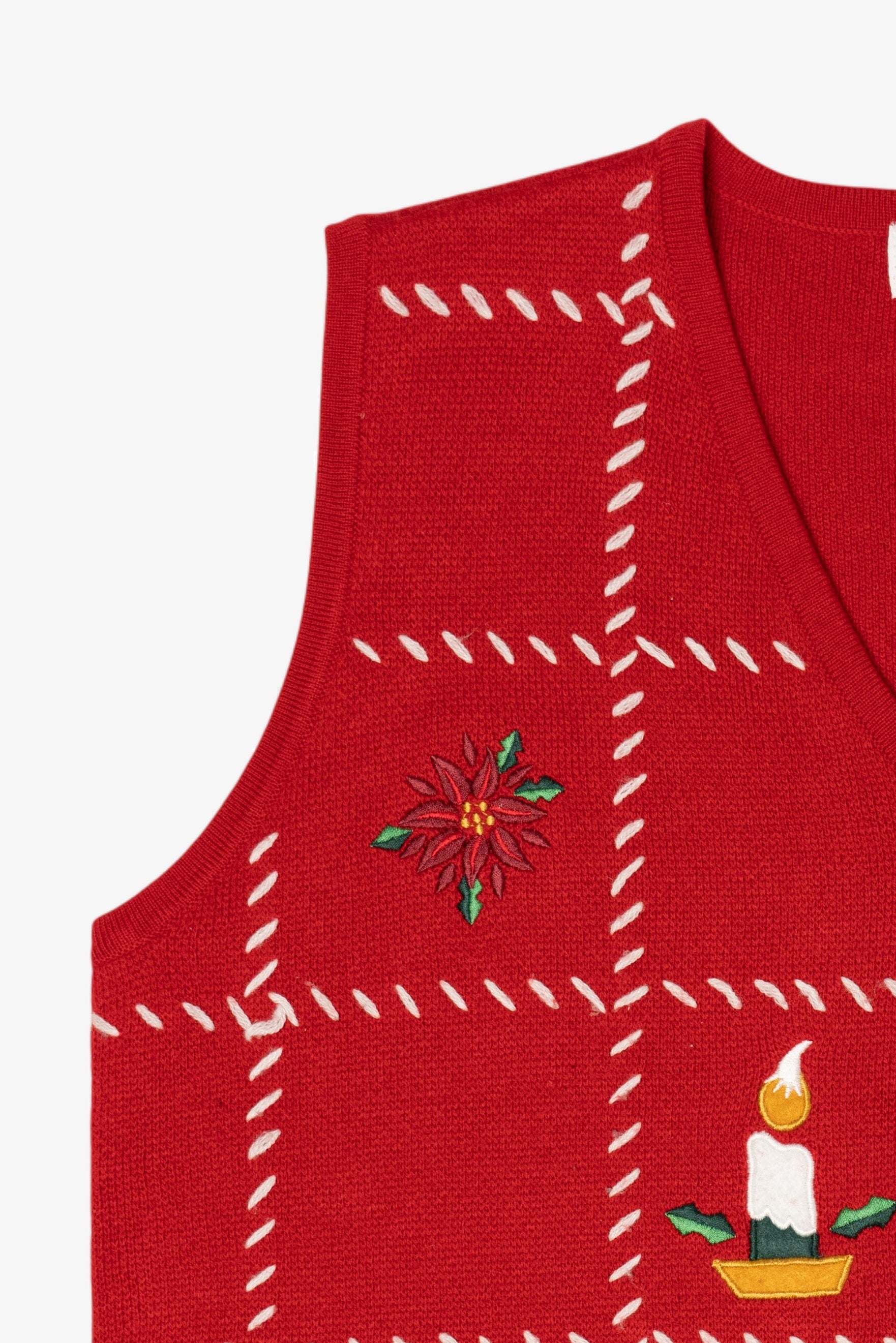 Vintage Red Croft & Barrow Snowmen Ugly Christmas Vest (2000s)