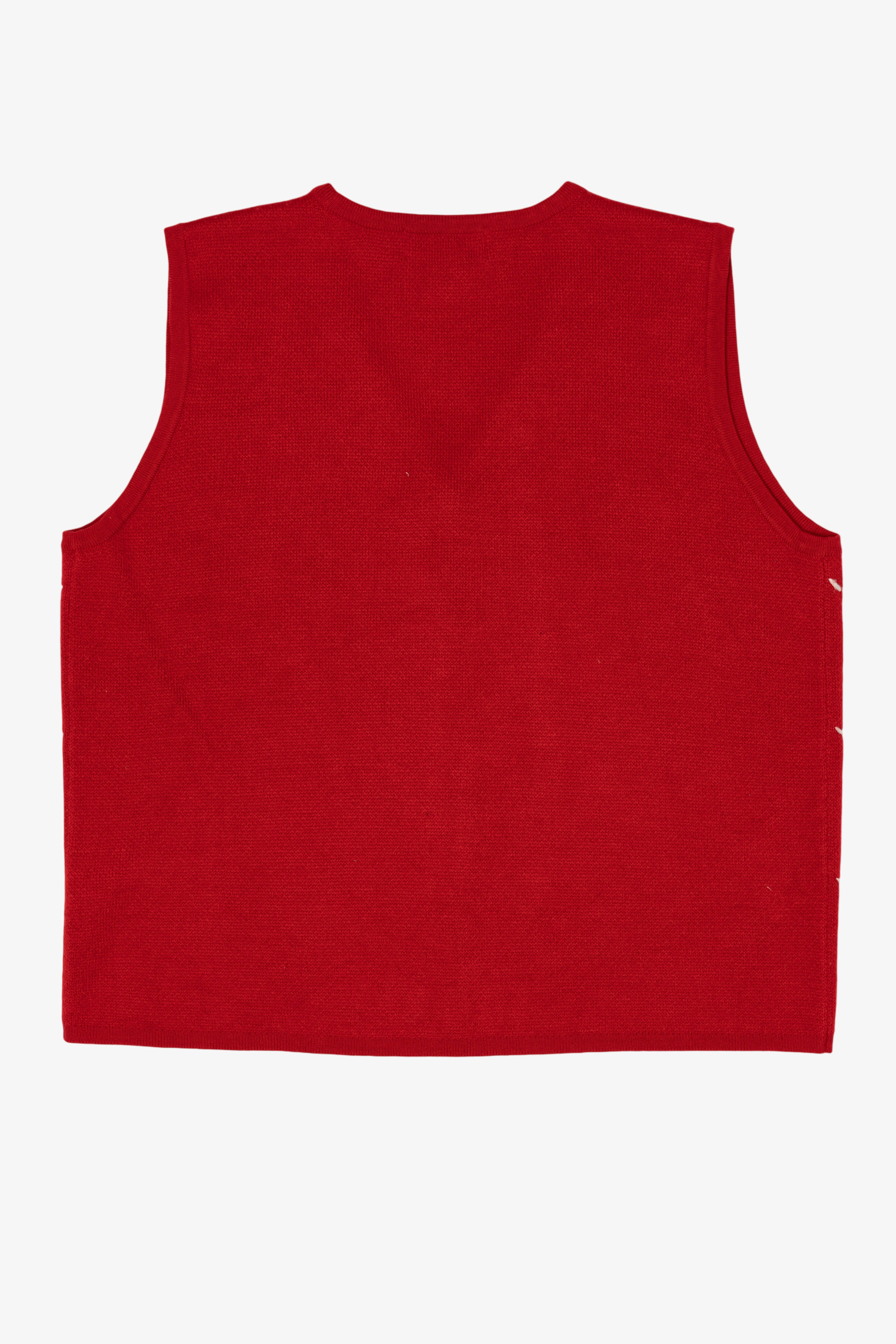 Vintage Red Croft & Barrow Snowmen Ugly Christmas Vest (2000s)