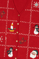 Vintage Red Croft & Barrow Snowmen Ugly Christmas Vest (2000s)