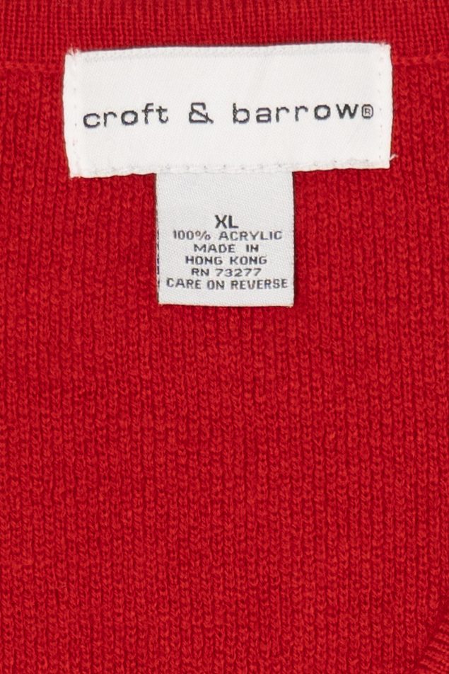 Vintage Red Croft & Barrow Snowmen Ugly Christmas Vest (2000s)
