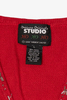 Vintage Red Designers Originals Studio Snowflakes Christmas Vest (1990s)