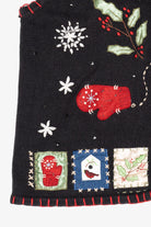 Vintage Black Basic Editions Ugly Christmas Vest (1990s)