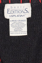 Vintage Black Basic Editions Ugly Christmas Vest (1990s)