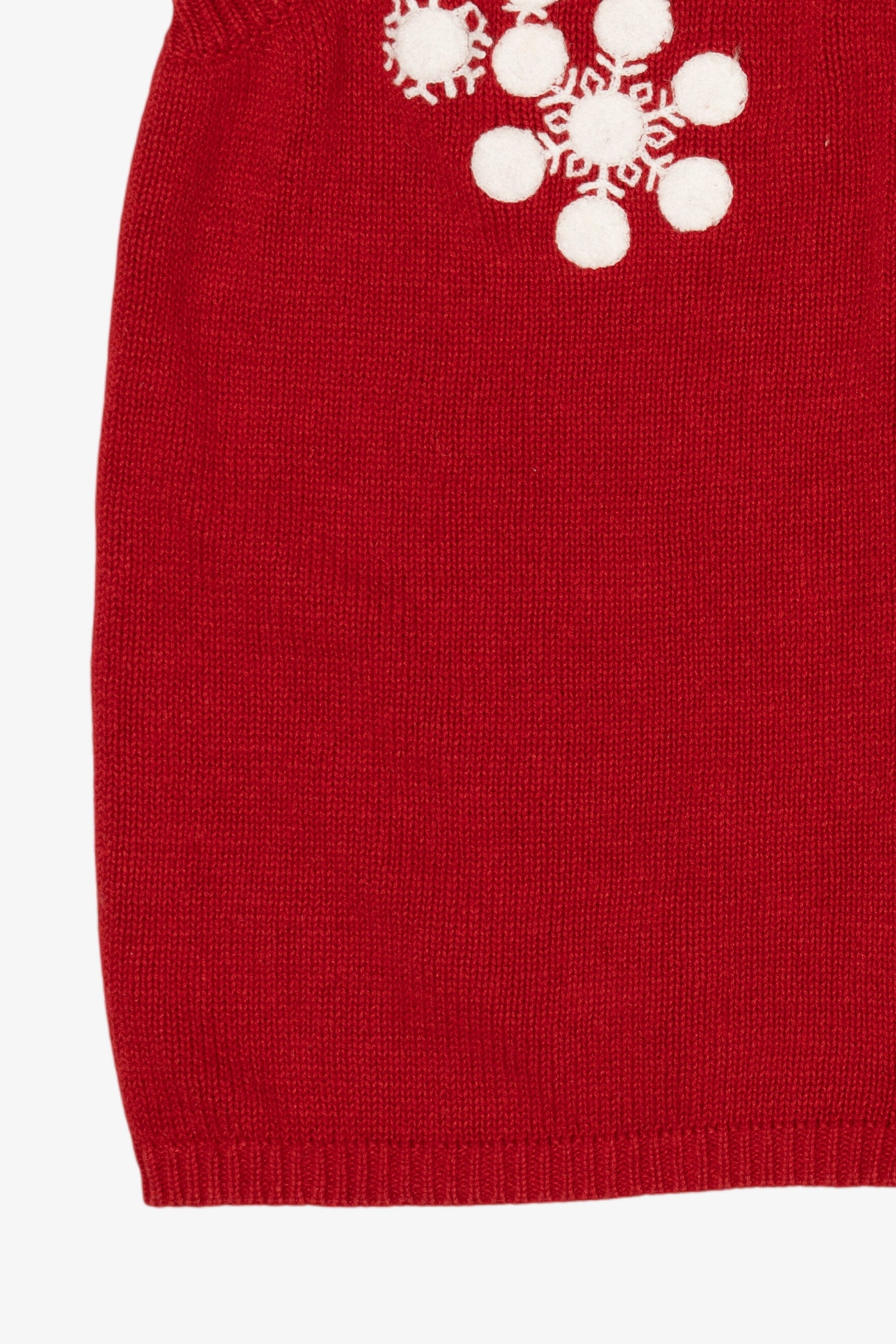 Vintage Red Holiday Editions Snowflakes Ugly Christmas Vest (1990s)